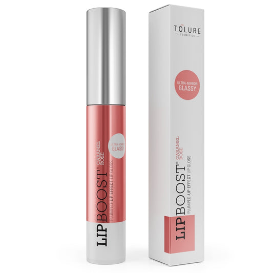 Tolure LipBoost Caramel rose 8ml - Ultra Mirror GLASSY